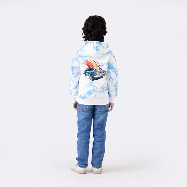 RETRO TIE & DYE PULLOVER HOODIE